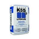 Клей LITOPLUS K55 для мозаики и плитки белый (мешок) 25 кг №6