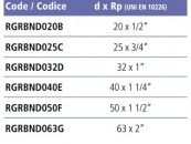 Муфта переходная металл НР EFFAST d32x1 (RGRBND032D) №3