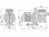 Насос Aquaviva LX SWIM035M  (220В, 6 м3/ч, 0.75HP) №3
