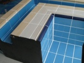 Плитка керамическая противоскользящая Aquaviva темно-голубая, 244х119х9 мм №2