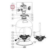 Манометр Aquaviva 100PSI стальной, верхнее