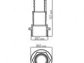 Соединитель шланга Aquaviva с наружной резьбой (32/38 мм х1.5) №2