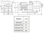 Насос Aquaviva LX STP250T (380В, 27 м3/ч, 2.5HP) №3