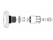 Прожектор компактный светодиодный Aquaviva LED028 99LED (6 Вт) RGB + закладная №7